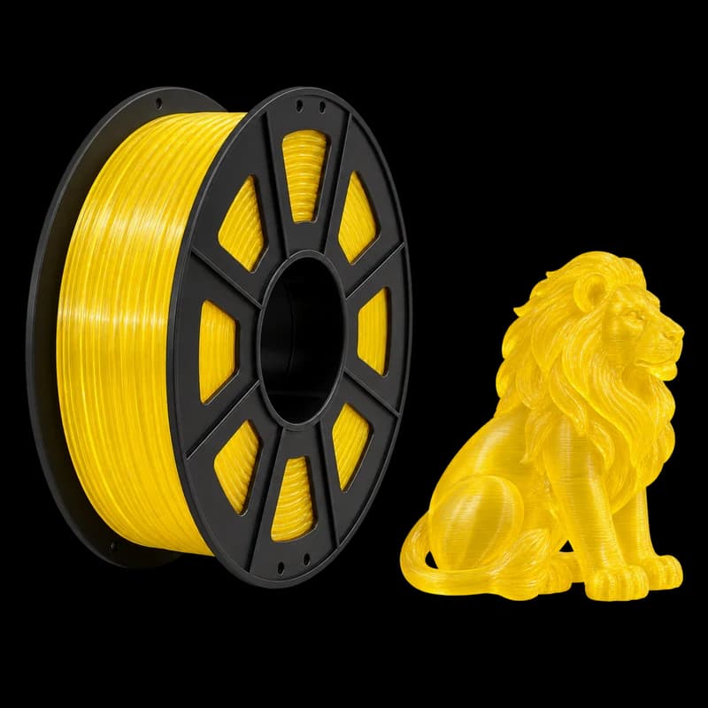 Filamento MasterPrint PETG Translúcido Amarelo · 1 kg