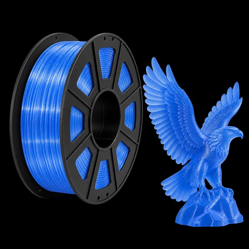 Filamento MasterPrint PETG Translúcido Azul · 1 kg