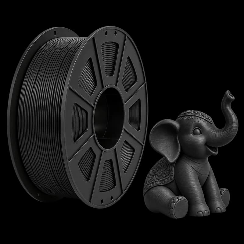 Filamento MasterPrint PETG Preto · 3 kg