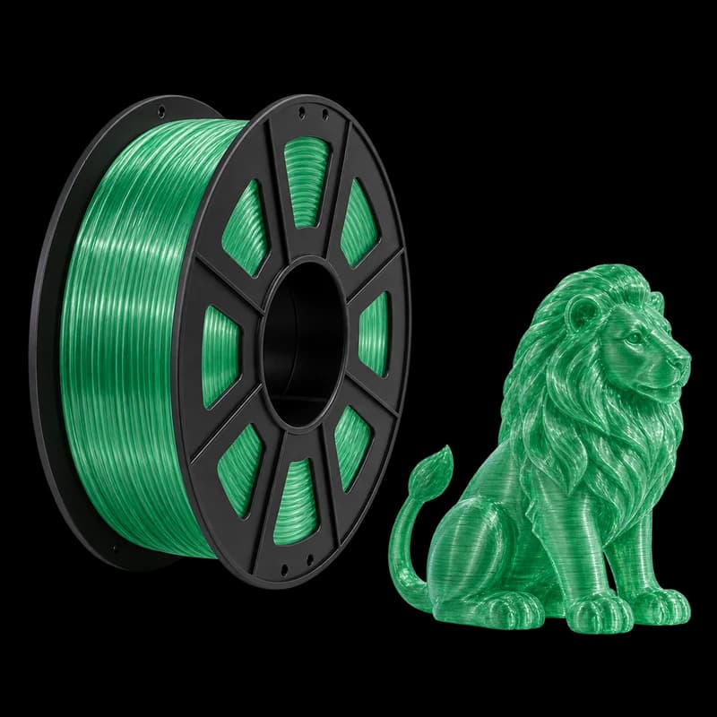 Filamento MasterPrint PETG Translúcido Verde · 1 kg