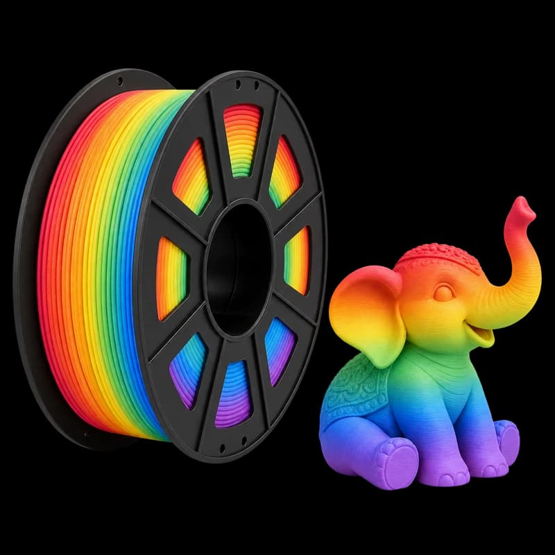 Filamento MasterPrint PLA Fosco Rainbow · 1 kg
