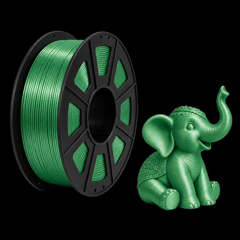 Filamento MasterPrint PLA Silk Verde · 1 kg