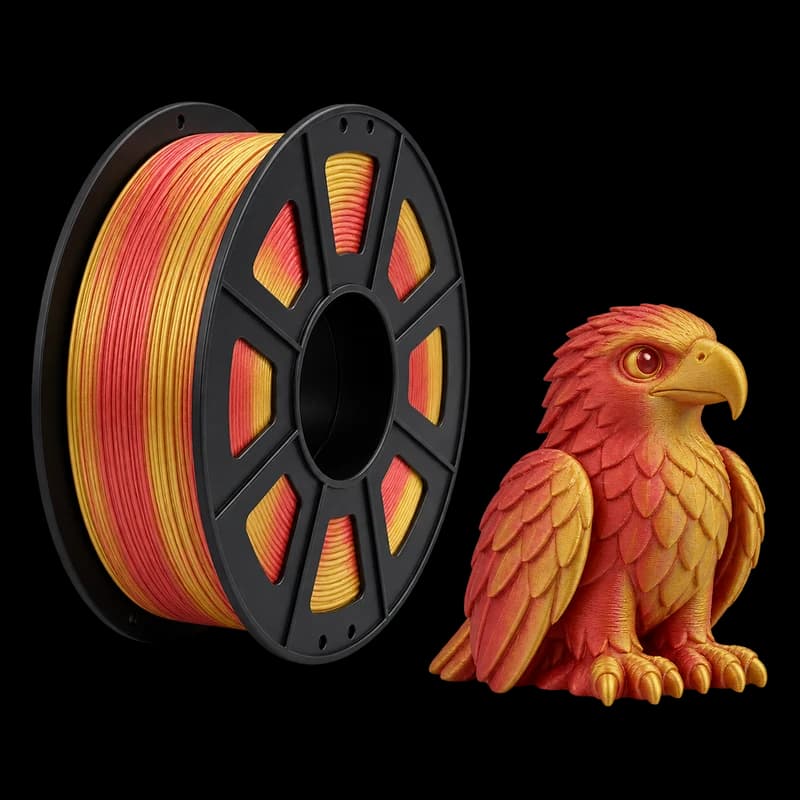 Filamento MasterPrint PLA Vermelho/Dourado · 1 kg