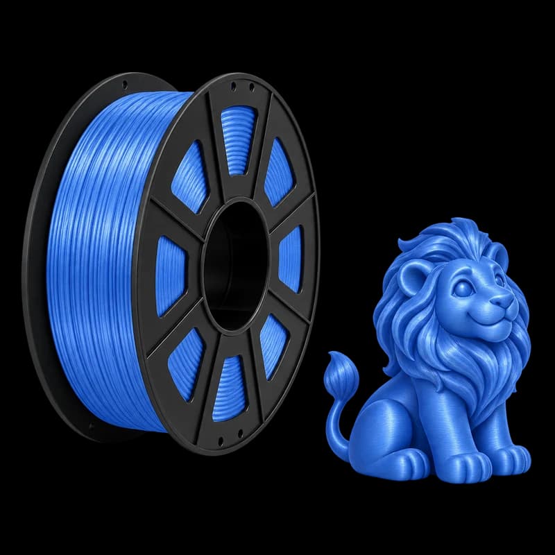 Filamento MasterPrint PLA Silk Azul · 1 kg