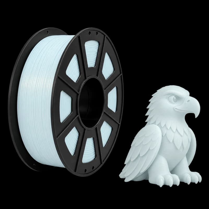 Filamento MasterPrint PLA Fosforescente Natural/Azul · 1 kg