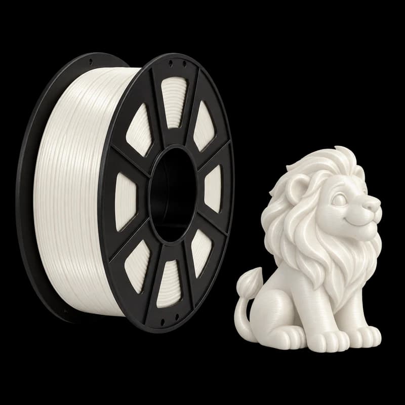 Filamento MasterPrint PLA Silk Branco · 1 kg