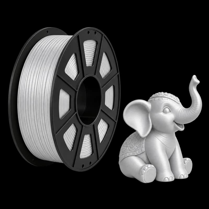 Filamento MasterPrint PLA New Silk Prata · 1 kg