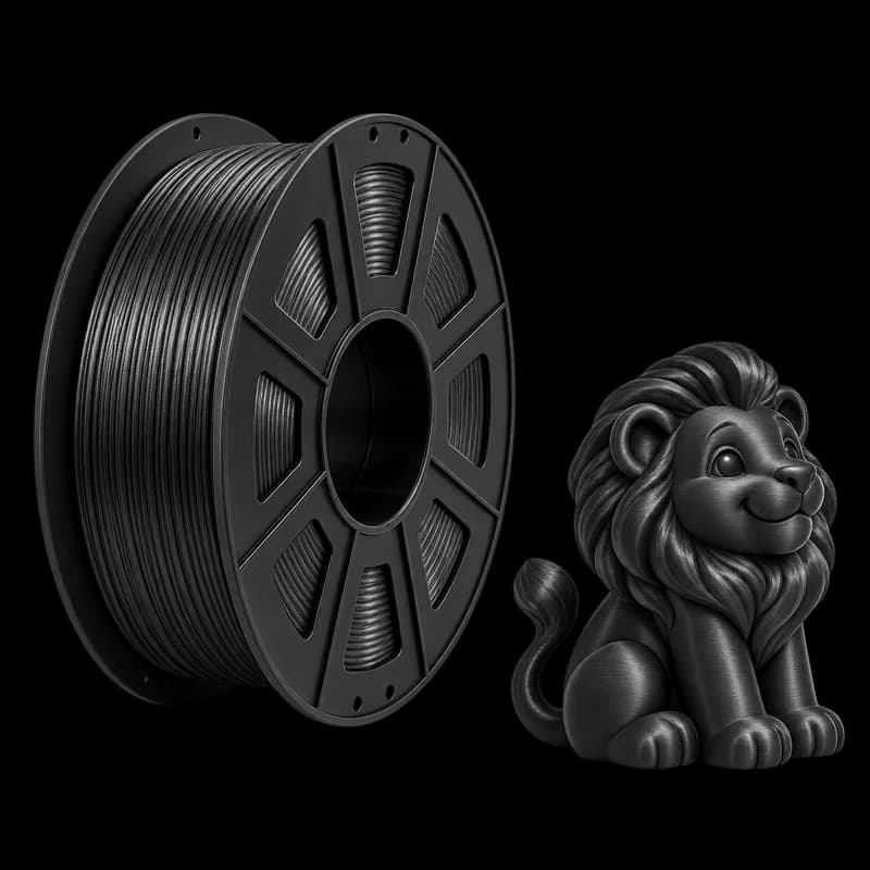 Filamento MasterPrint PLA Silk Preto · 1 kg