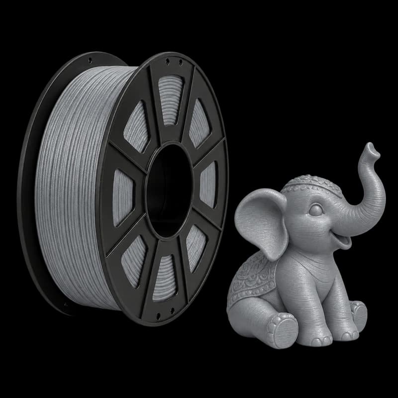 Filamento MasterPrint PLA Cinza Metálico · 1 kg