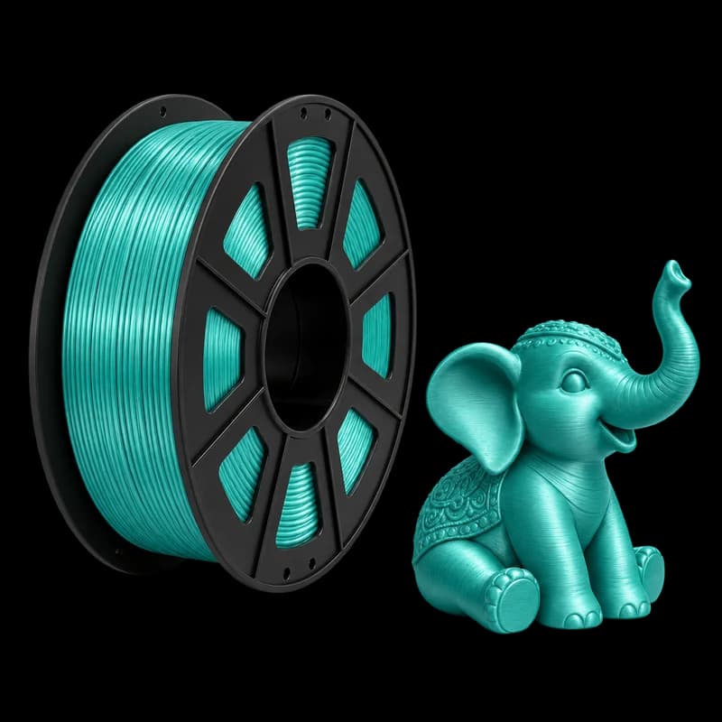 Filamento MasterPrint PLA Silk Azul Lago · 1 kg
