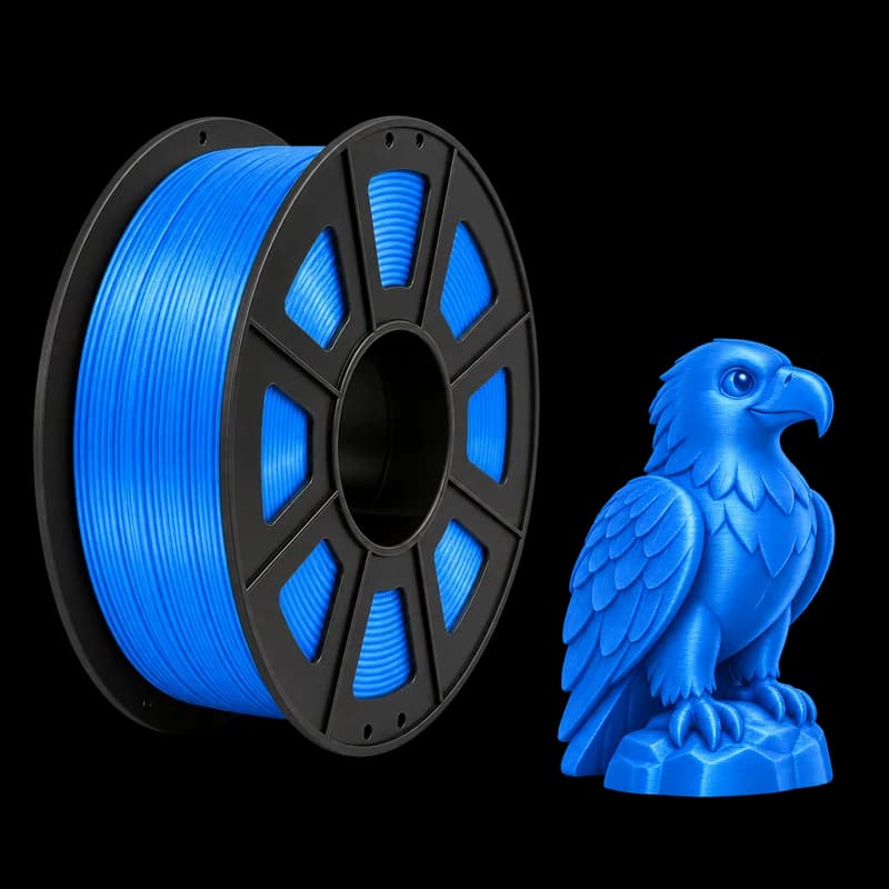 Filamento MasterPrint PLA Silk Azul Azure · 1 kg