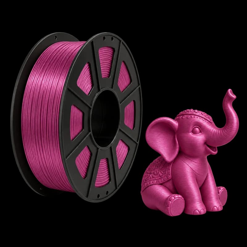 Filamento MasterPrint PLA Silk Vermelho Púrpura · 1 kg